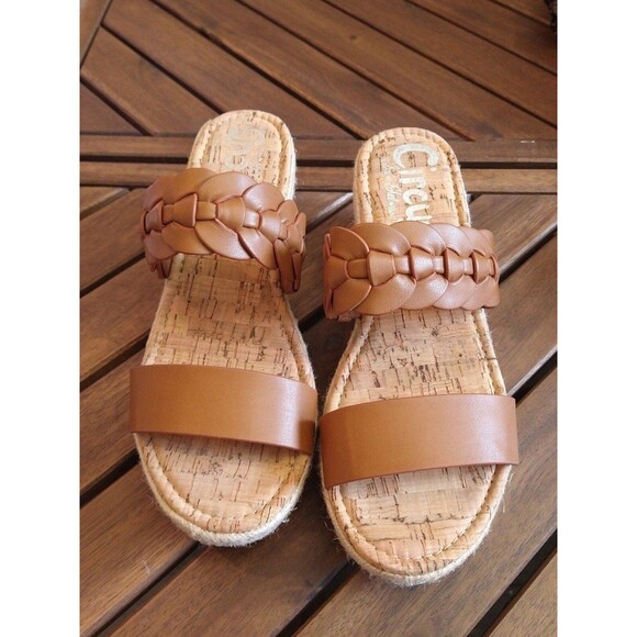 Circus Sam Edelman Boho, Summer, Earthy brown 9 .5 leather espadrilles - Picture 2 of 10